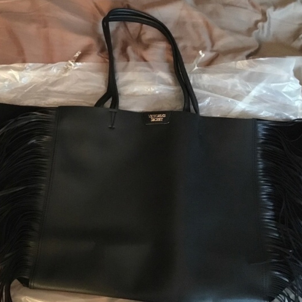 Victoria Secret fringe tote bag